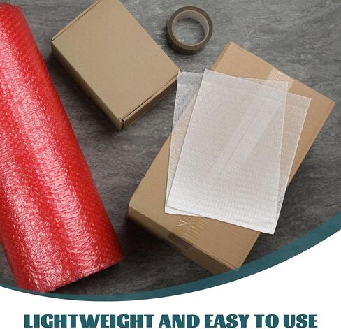 100pcs Thickened Bubble Pouches 20x25cm Double-layer Cushioning Bags Shockproof Packing Sleeves for Moving, Shipping, and Storage in Saudi Arabia