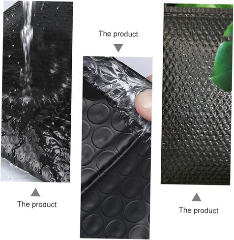 Cabilock 20pcs Thickened Matte Bubble Pouch Shipping Bags Waterproof Shock-absorbent Packaging Bags for Clothing Mailer, Green and Black Po Film 28x43cm for Secure Courier Use in Saudi Arabia