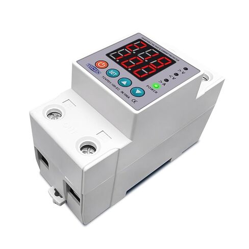 Din Rail 230V 100A Adjustable Over Under Voltage Protective Device Protector Relay Monitor Current Protection 1Pcs in Saudi Arabia