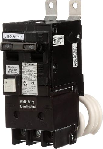 40 Amp 2-Pole 22kA Type BLHF Bolt On GFCI Circuit Breaker in Saudi Arabia