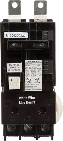 40 Amp 2-Pole 22kA Type BLHF Bolt On GFCI Circuit Breaker in Saudi Arabia