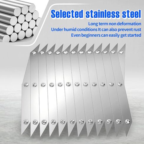 12 Point Center Finder Pro – Precision Measuring Tool for Woodworking, Welding & DIY Projects (Silver 12 Point) in Kuwait