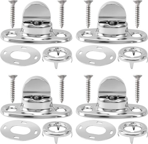 مثبتات قفل ملتوية، فتحة زر دوارة مقاومة للصدأ ومسامير تثبيت ومسامير تثبيت، مثبتات ربع دائرية من القماش من سبائك الزنك للقوارب in Kuwait