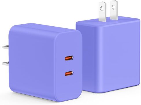 2Pack 100W USB C Wall Charger Block, 3-Port USB C Charging Adapter,Multi Super Fast Charging Power Plug Cub for MacBook Pro/Air,i-Pad Pro,i-Phone 16/15, Galaxy S25,and More-Black​ in Saudi Arabia