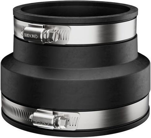 Fernco P1056-32 Flexible PVC Reducing Coupling, Connects 3" Pipe to 2" in Saudi Arabia