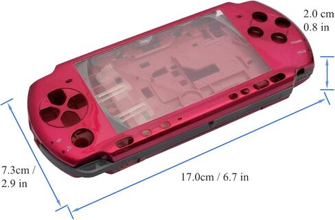 OSTENT Full Housing Shell Faceplate Case Repair Replacement for Sony PSP 3000 Color Silver in Saudi Arabia