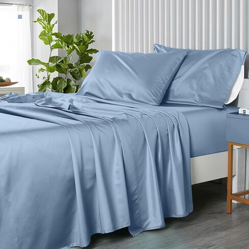 Royal Hotel Bedding Solid White 600-Thread-Count 4pc Olympic Queen Bed Sheet Set 100-Percent Cotton, Sateen Solid, Deep Pocket in Saudi Arabia