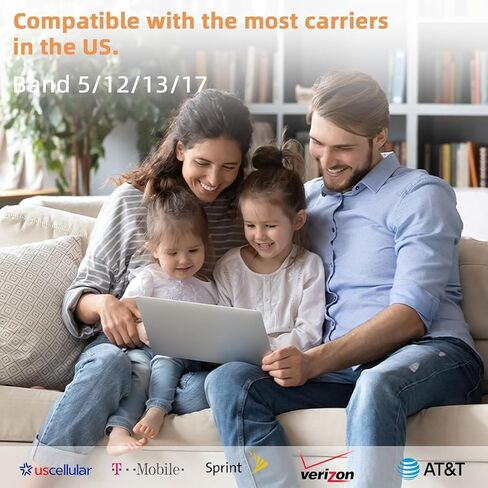 الداعم للهواتف المحمولة للمنزل والمتعدد الغرف ، الداعم للهاتف الخلوي مع هوائيات لوحة داخلية للفرقة 66/2/12/5/12/17/13/25 ، تصل إلى 8000 قدم مربع ، تعزيز 4G 5G LTE بيانات لجميع شركات النقل الأمريكية ، FCC معتمدة in Kuwait