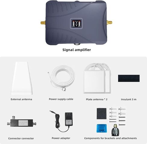 الداعم للهواتف المحمولة للمنزل والمتعدد الغرف ، الداعم للهاتف الخلوي مع هوائيات لوحة داخلية للفرقة 66/2/12/5/12/17/13/25 ، تصل إلى 8000 قدم مربع ، تعزيز 4G 5G LTE بيانات لجميع شركات النقل الأمريكية ، FCC معتمدة in Kuwait