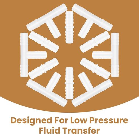 12 قطعة من تركيبات خرطوم بلاستيكية مقاس 3/8 بوصة، موصلات مستقيمة وعلى شكل حرف T ثلاثية الاتجاهات، محولات وصلة ربط شائكة لأنابيب الهواء/المياه، مثالية لحوض السمك والقوارب والأعمال اليدوية in Kuwait