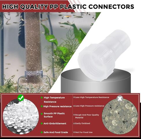 Pack of 4 Plastic Hose Barb Fittings 5/8" Hose Barb to 1/2" g Female Fittings in Kuwait