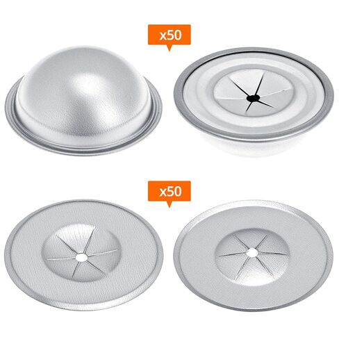 QWORK Perforated Insulation Pins 2-1/2 inch, 7/8 Inch Aluminum Insulation Hangers Cap,1.5 Inch Self Locking Washers, for Foam Wall Board, 50 Sets / 150 Pcs in Saudi Arabia