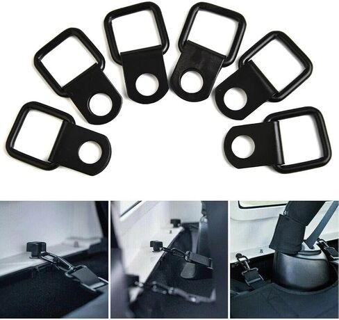Tie-Down D-Ring Compatible with Je ep Wrangler JK JKU 2007-2018 Heavy Duty Hook Lashing Parts in Saudi Arabia