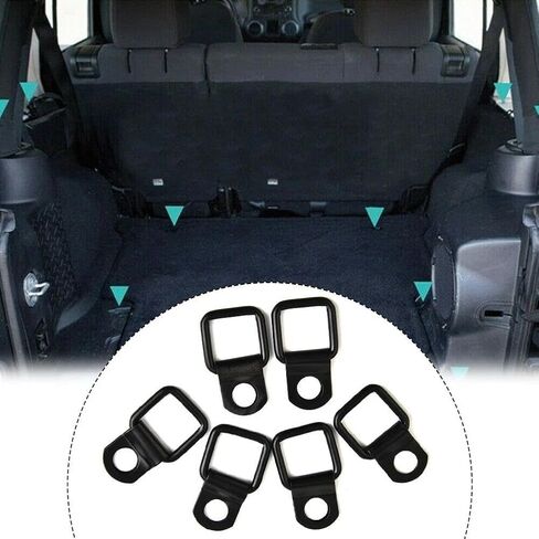 Tie-Down D-Ring Compatible with Je ep Wrangler JK JKU 2007-2018 Heavy Duty Hook Lashing Parts in Saudi Arabia