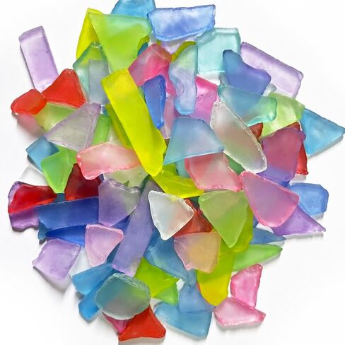 14 أوقية من زجاج البحر الزجاجي للحرف اليدوية ذات الزجاج المسطح المتجمد ، زجاج البحر للحرف اليدوية قطع زجاجية البحر لحفلات الزفاف الشاطئ in Kuwait