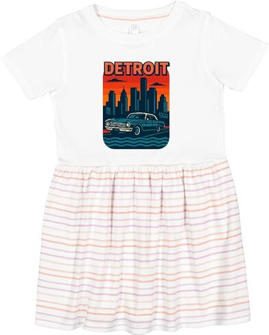 فستان إنكتاستيك ديترويت ميشيغان للأطفال الصغار in Kuwait