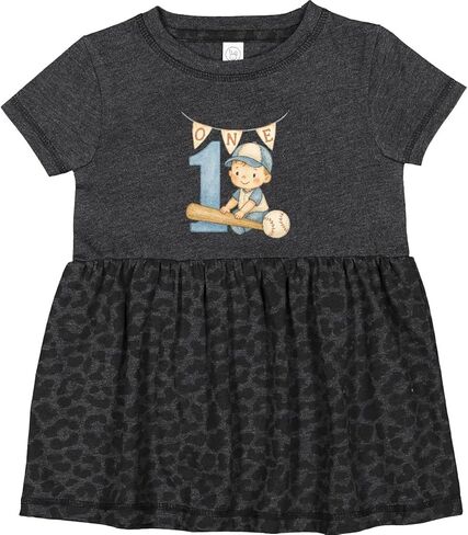 inktastic First Baseball Birthday Infant Dress in Saudi Arabia