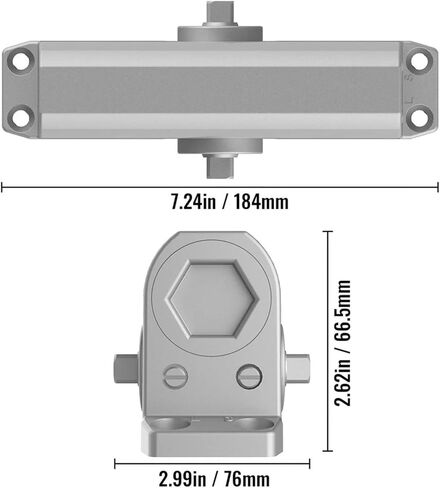 باب هيدروليكي للخدمة الشاقة أقرب إلى 187 رطلًا وسرعة إغلاق قابلة للتعديل وتحكم تلقائي صامت في المنزل والمكتب واستخدام المستشفى in Kuwait
