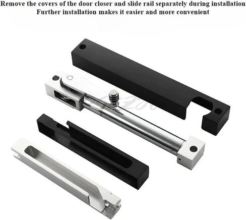 عازل تخميد الغرفة الخارجي، فتح الباب الخارجي، إغلاق منزلي غير مرئي، إغلاق هيدروليكي صامت (أصفر بني على اليسار) in Kuwait