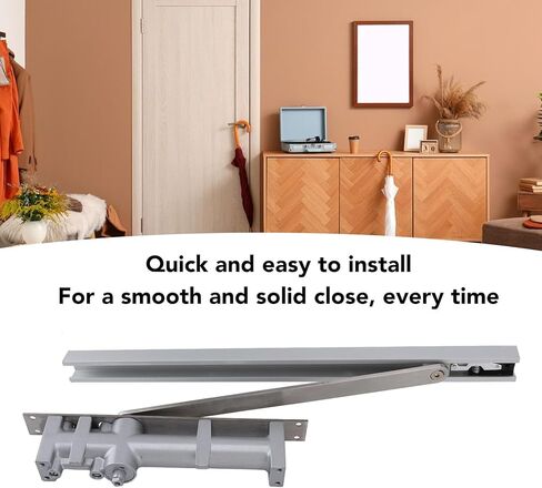 Automatic Door Closer, Adjustable Self Closing Door Hinge Spring Loaded Zinc Alloy 90 Degrees for Residential Commercial in Saudi Arabia