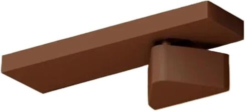 سدادة باب منزلية مع وظيفة التخزين المؤقت، أداة إغلاق خشبية حديثة وبسيطة (نوع L - أبيض) in Kuwait