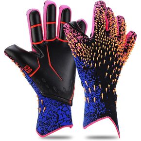 Keenso Soccer Goalie Gloves, Strapless Professional Goalkeeper Gloves for Youth, Grip Football Gloves with Size 8/9/10 for Adults and Kids Age 8-12 (NO.8) in Kuwait