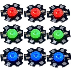 1W LED Chips 3V-3.4V / 350Am 120-130Lm/W Ultra Bright Emitting Diodes 5000K White Light LEDs for Any DIY Electronics, 50,000 Hours Lifespan-15pcs in Saudi Arabia