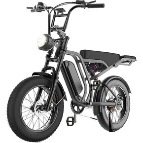 Electric Bike for Adults SU8, with 1500W /30MPH Peak Motor, 48V/15AH Removable Battery E-Bike, 50 Miles Electric Motorcycle, 20" Fat Tire Dirt Bike, UL2849 All Terrain Bicycles for Mountains, Snow in Saudi Arabia