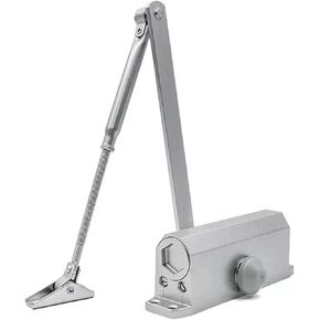 25-85KG Closing Door Closer Hydraulic Adjustable Speed Positioning Stop Protective Holder Hardware,1PCS(20-45KG) in Kuwait