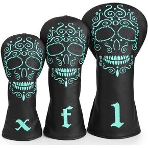 أغطية نادي الجمجمة، غطاء رأس السائق، غطاء خشبي 3 5، أغطية رأس هجينة، ملحقات الجولف حماية نادي الجولف للنساء والرجال in Kuwait