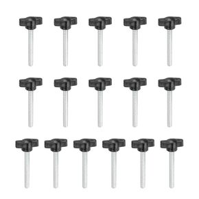 Z- Shaped Thumb Screws 304 Stainless Steel Tee Wing Knobs Screws Clamping t Head, M6 x 45mm Thread Fit for Replace Hand Tightening Knob Supply - Z Type (16 Pack, Black) in Kuwait