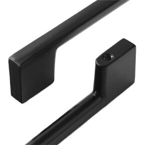 خزائن مقابض أسود فضي أثاث المطبخ درج خزانة تسحب خزائن الملابس 1 قطعة (Black-C224mm) in Kuwait