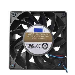 2B12038B24U تيار مستمر 24 فولت 2.08 أمبير 120 × 120 × 38 ملم مروحة تبريد ذات 4 أسلاك in Kuwait