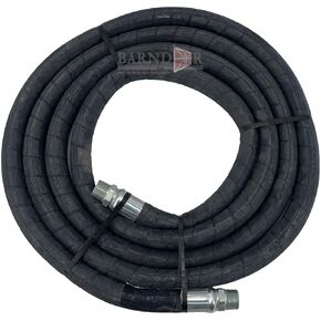 Parker 98108280 Hose Assembly - 1 in. x 18 ft, Black, Nylon Braid Reinforced Hose w/ 2 Nylon Braids, EPDM Cover, Coiled Design | Farming Equipment in Kuwait