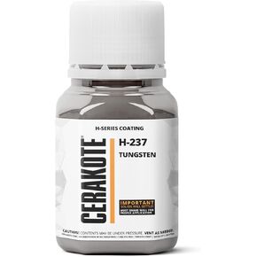 CERAKOTE ( OVEN CURE H-SERIES TUNGSTEN [ 4oz ] H-237T -Our Ceramic Technology Combines Performance with Color on All- Metals, Polymers + More - (Part B) Included in Kuwait