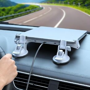 Hancenda Linkoostar Starlink Mini Mount for Car Snroff ، Starlink Mini Car Cup Cup Mount Mustic Mounting Thugh For RV ، قبضة قوية للزجاج الداخلي والخارجي ، قارب ، طائرة ، 1sets-أبيض in Kuwait