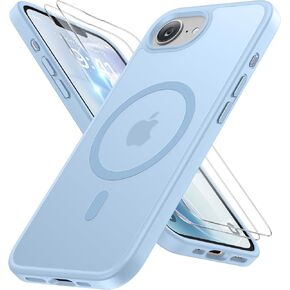 سلسلة Miracase Magnetic Series لـ iPhone 16 Pro Case [متوافقة مع Magsafe] [مع حماة شاشة 2x] حماية من الدرجة العسكرية ، ومكافحة الأصناف ، وحالة الهاتف النحيفة لـ 16 Pro 6.3 بوصة-الأزرق الداكن in Kuwait