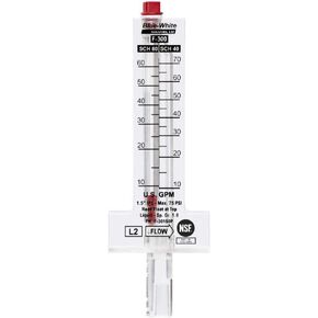 أزرق-أبيض 1.5 بوصة PVC 10-70 GPM مقياس الجريان العلوي in Kuwait