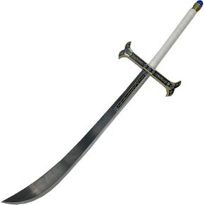 MedievalDepot One Peice Dracule Mihawk Yoru Sword Replica - Overall 46" - Blackened Carbon Steel Blade - Ornate Gem Guard - Cosplay & Collectible in Kuwait
