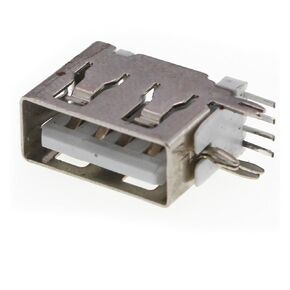 fengpeng 10 Pcs/Lot Female Side Insert Flat Edge USB 2.0 4Pin 180 Degree Type A Plug Socket Jack Connector Short Body Jack Wire Adapeter in Kuwait