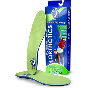 Pure Stride Pickleball & Tennis Court Orthotics – Full-Length Foot Support for Plantar Fasciitis, Heel Pain, Metatarsalgia – Arch Relief for Men & Women – Athletic Shoe Comfort, M 5-5.5 / W 7-7.5 in Kuwait