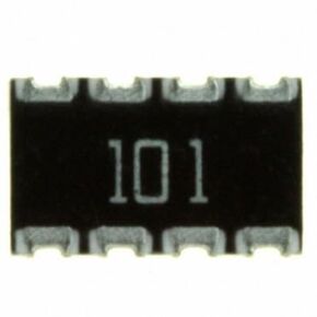 CTS Corporation, 744C083101JTR, Resistor - Isolated Circuit - 100 Ohms - ±5% - 4 Resistors - 8 Pins - 125mW - ±200ppm/°C - 2012 Concave Long Side Terminals - Surface Mount - T&R. (1 Item/s) in Kuwait