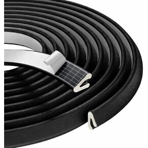 ختم باب تجريد الطقس بطول 49.2 قدمًا، شريط إسفنجي ذاتي اللصق على شكل حرف V، سدادة شريط عازل بفجوة كبيرة لإطار الباب الأمامي الخارجي، عازل للصوت، سهل التركيب (أسود) in Kuwait