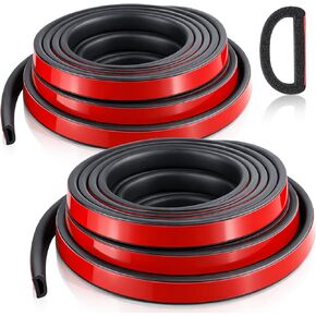 2 لفات من سدادات باب تجريد الطقس، شريط عازل مطاطي رغوي على شكل EPDM D بطول 26 قدمًا للقوارب والسيارات والبحرية وRV وأبواب/نافذة المرآب والمزيد، العرض: 0.75 بوصة؛ الارتفاع: 0.375 بوصة in Kuwait