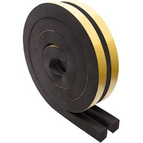 شريط إسفنجي مطاطي سميك بسمك 3/4 بوصة، إسفنجة لاصقة سميكة لتجريد الطقس من أجل العزل، شريط الطقس، ختم الباب، مانع الفجوة (طول 6.5 قدم × 2) in Kuwait