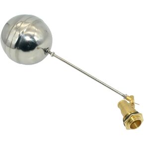 VARMHUS 304 Stainless Steel Male Thread Float Ball Valve, Brass Automatic Water Level Control for Stock Tank, Pool, and Water Tank Applications (3/4inch) in Kuwait