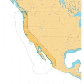 C-MAP Reveal Coastal - US West Coast and Baja California, Map Card for Marine GPS Navigation in Kuwait