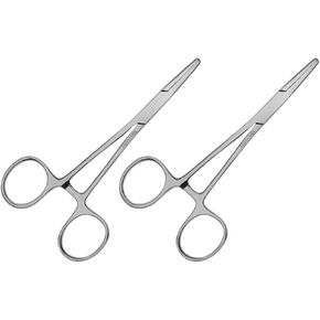 May - Set of 2 clamps with straight end - length: 13 cm - stainless steel in Kuwait