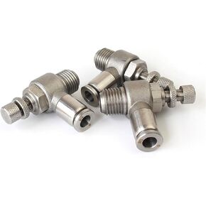 30PCS 304 Stainless Steel Regulating Throttle Valve Quick Connector Speed Control Switch SL6-M5/4-01/10-03 Pneumatic Fittings(SL8-01) in Kuwait