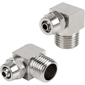 1 قطعة KLL6-01 ، KLL6-02 ، KLL8-02 ، KLL10-02 ، KLL10-03 تركيبات طلاء النيكل والنحاس الخيوط تركيب الكوع موصل هوائي سريع (KLL4-02) in Kuwait